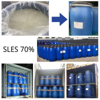 Factory Supplies SLES 70% with lowest price CAS No. 68585-34-2